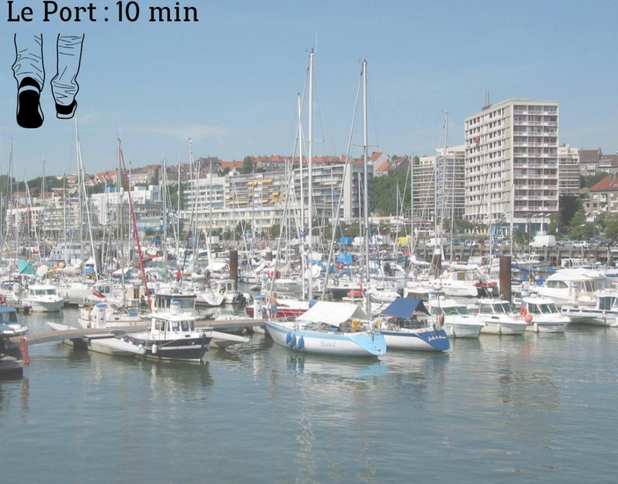 滨海布洛涅Le Charme Des Remparts Boulonnais公寓 外观 照片